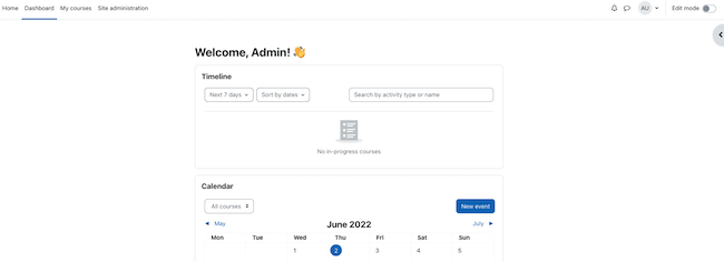 The Moodle Dashboard